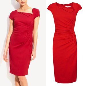 LK Bennett Dress Red “Davina” US 14 EUC ASO Kate Middleton